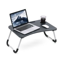 Multi-Purpose Portable Wooden Laptop Table (Black)