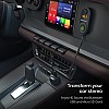 Portronics auto 17 in-car bluetooth receiver for handsfree calling, music system, supports all smartphones black