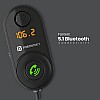 Portronics auto 17 in-car bluetooth receiver for handsfree calling, music system, supports all smartphones black