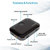 Portronics Auto 14 2-in-1 Bluetooth Transmitter & Receiver Adaptor (Black)