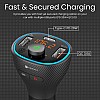 Portronics Auto 15 Bluetooth - FM Transmitter in-Car Fast Charger Black