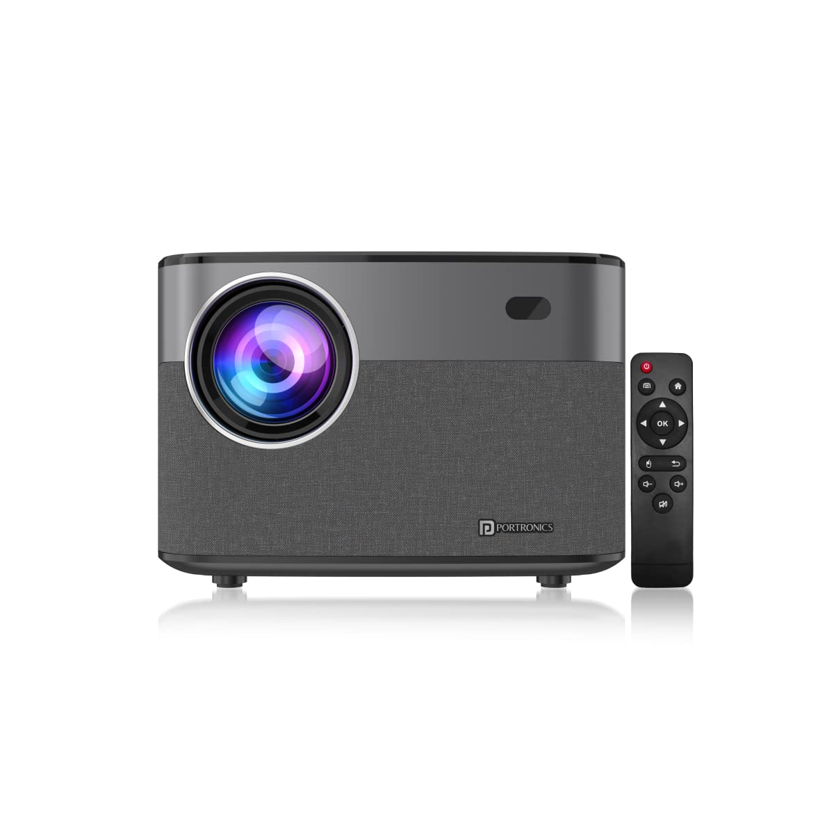 Portronics Beem 300 Smart LED Projector with Android, 4300 Lumens (300 ANSI), 1080p FHD Resolution, Up to 200 Inches, OTT Apps, WiFi/Ethernet, Screen Mirroring, 10 Watt Speaker (Black) Portronics Beem 300 Smart LED Projector with Android, 4300 Lumens (300 ANSI), 1080p FHD Resolution, Up to 200 Inches, OTT Apps, WiFi/Ethernet, Screen Mirroring, 10 Watt Speaker (Black)