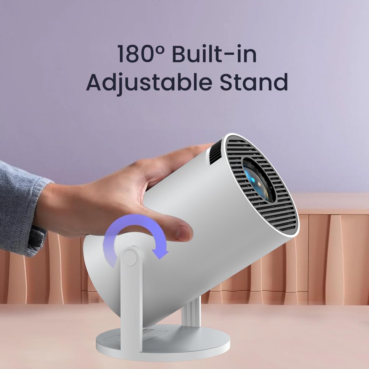 Portronics Beem 440 Smart LED Projector with 720p HD Resolution, Rotatable Design, Built-in Streaming Apps (Netflix, Prime Video, Hotstar), 2000 Lumens, Screen Mirroring, 3 Watts Speaker (White) Portronics Beem 440 Smart LED Projector with 720p HD Resolution, Rotatable Design, Built-in Streaming Apps (Netflix, Prime Video, Hotstar), 2000 Lumens, Screen Mirroring, 3 Watts Speaker (White)