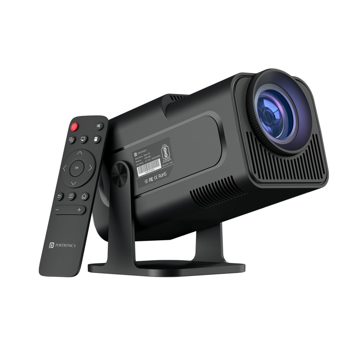 Portronics Beem 470 Smart LED Projector with 1080p Full HD Resolution, Rotatable Design, Built-in Streaming Apps (Netflix, Prime Video, Hotstar), 4500 Lumens, Screen Mirroring, 5 Watt Speaker(Black) Portronics Beem 470 Smart LED Projector with 1080p Full HD Resolution, Rotatable Design, Built-in Streaming Apps (Netflix, Prime Video, Hotstar), 4500 Lumens, Screen Mirroring, 5 Watt Speaker(Black)