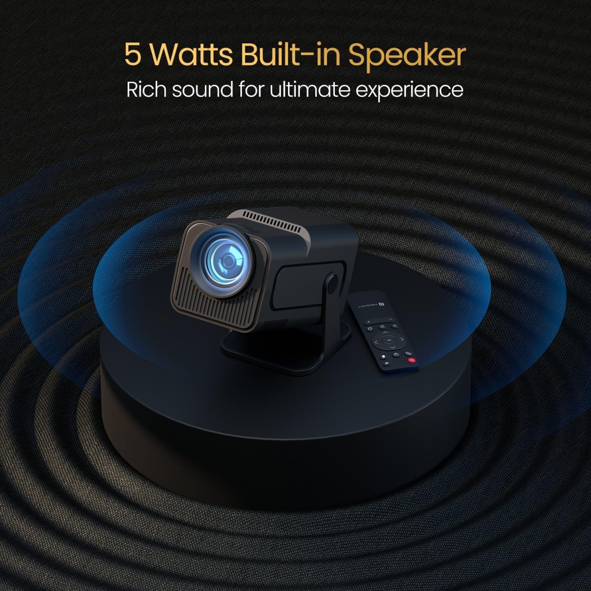 Portronics Beem 470 Smart LED Projector with 1080p Full HD Resolution, Rotatable Design, Built-in Streaming Apps (Netflix, Prime Video, Hotstar), 4500 Lumens, Screen Mirroring, 5 Watt Speaker(Black) Portronics Beem 470 Smart LED Projector with 1080p Full HD Resolution, Rotatable Design, Built-in Streaming Apps (Netflix, Prime Video, Hotstar), 4500 Lumens, Screen Mirroring, 5 Watt Speaker(Black)