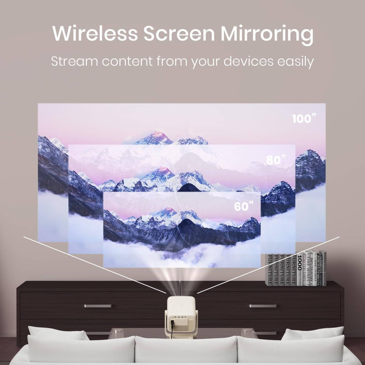 Portronics Beem 480 Smart LED Projector with 1080p Full HD Resolution, 5100 Lumens, Built in OTT Apps, HDMI (White) Portronics Beem 480 Smart LED Projector with 1080p Full HD Resolution, 5100 Lumens, Built in OTT Apps, HDMI (White)