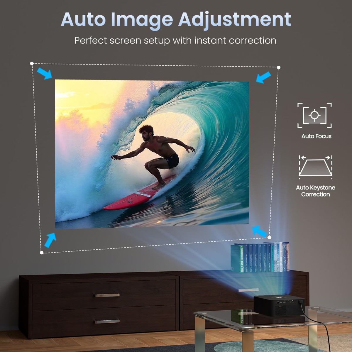 Portronics Beem 510 Smart Projector with 4K Support & 1080p FHD Native, Streaming Apps, 5300 Lumens, Auto Focus & Keystoning, Bluetooth, Wi-fi, 5W Speaker (White) Portronics Beem 510 Smart Projector with 4K Support & 1080p FHD Native, Streaming Apps, 5300 Lumens, Auto Focus & Keystoning, Bluetooth, Wi-fi, 5W Speaker (White)