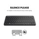 Portronics bubble multimedia 2.4ghz & bluetooth, wireless laptop keyboard black