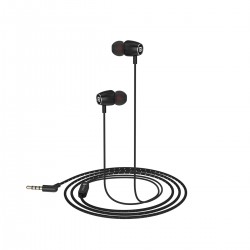 Portronics Conch 80 in Ear Wired Earphones with Mic, 3.5mm Jack, 10mm Dynamic Drivers, Extra Bass, Magnetic Latch,