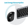 Portronics key2 combo multimedia usb wireless keyboard and mouse set with 2.4 ghz silent button compact size grey