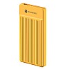 Portronics Luxcell B12 10,000mAh Ultra Slim Power Bank with USB-A Output Port & Type C Input Port (Yellow)