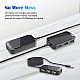 Portronics Mport 4D USB 2.0 Hub with 4 Ports, Plug & Play, Data Transfer Upto 480Mbps for Laptop & Computer (Black)