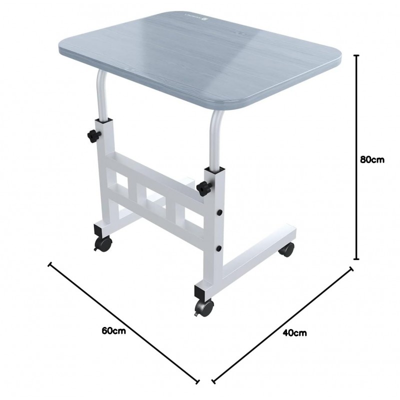 Portronics My Buddy D Wood Multipurpose Movable & Adjustable Table for Computer & Laptop(Sky Blue)