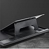 Portronics my buddy g laptop desk with storage mouse pad adjustable height compatible upto 15 inches laptop black