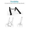 Portronics My Buddy Lite Plus POR-1118 Adjustable Height with Air-Ventilation Ergonomic Design Laptop Stand for Table Bed(Black)