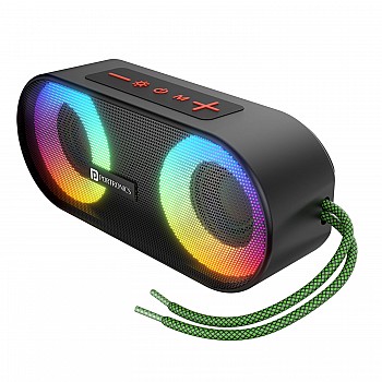 Portronics Pixel 3 20W Portable Wireless Bluetooth Speaker with Upto 7Hour Playtime, TWS Connectivity, RGB Lights, FM, AUX,TF Card & USB Drive, IPX7 Water Resistant, Type C Charging Port(Black)