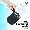 Portronics SoundDrum P 20W Portable Bluetooth Speaker with 6-7 hrs Playback Time, Handsfree Calling, USB Slot, Aux-in Port, Type C Charging (Black)