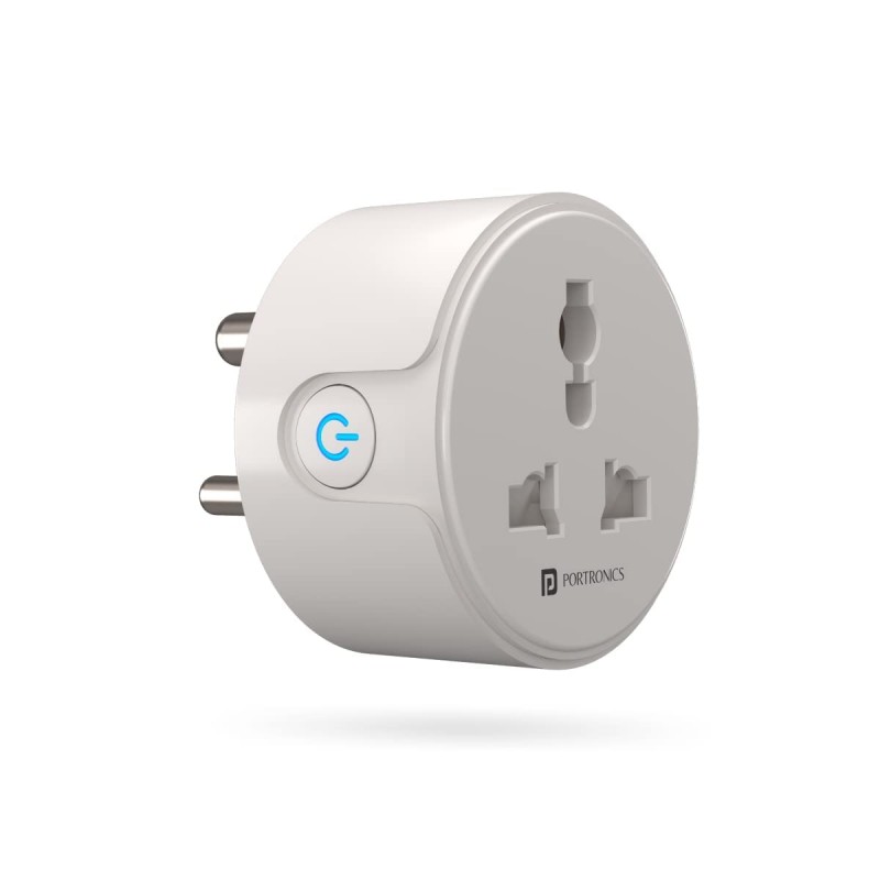 Portronics Splug 10 Wifi 10A Smart Plug Suitable for TVs, Fan, Light, Music System Compatible with Alexa and Google Assistant(White) Portronics Splug 10 Wifi 10A Smart Plug Suitable for TVs, Fan, Light, Music System Compatible with Alexa and Google Assistant(White)