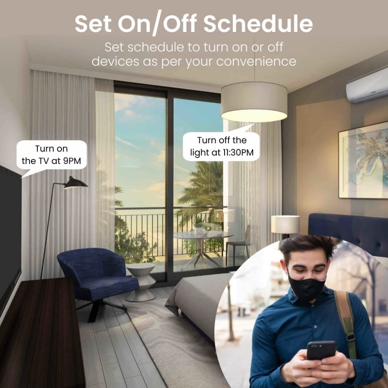 Portronics Splug 10 Wifi 10A Smart Plug Suitable for TVs, Fan, Light, Music System Compatible with Alexa and Google Assistant(White) Portronics Splug 10 Wifi 10A Smart Plug Suitable for TVs, Fan, Light, Music System Compatible with Alexa and Google Assistant(White)
