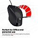 Portronics Toad 101 Wired Optical Mouse with 1200 DPI, Plug & Play, Hi-Optical Tracking, 1.25M Cable Length, 30 Million Click Life(Black)