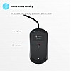 Portronics Toad 21 Wired Optical Mouse for Laptop/PC with Adjustable DPI, 1.5 M Length Black