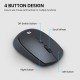 Portronics Toad 23 Wireless Optical Mouse with 2.4GHz, USB Nano Dongle Black