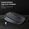 Portronics Toad 23 Wireless Optical Mouse with 2.4GHz, USB Nano Dongle Black