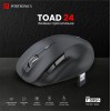 Portronics Toad 24 Wireless Mouse, with 2.4 GHz USB Nano Receiver, Adjustable DPI up to 1600, Dual-Function Scroll Wheel, for Laptop, Mac, PC (Black)