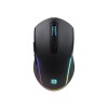 Portronics Toad One Bluetooth Mouse with 2.4 GHz & BT 5.3 Dual Wireless, 6 Buttons, Rechargeable Black
