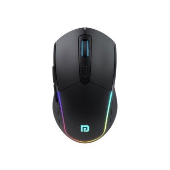 Portronics Toad One Bluetooth Mouse with 2.4 GHz & BT 5.3 Dual Wireless, 6 Buttons, Rechargeable Black