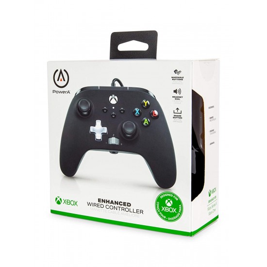PowerA Enhanced Wired Gaming Controller for Xbox Series X/S and Xbox One, Black (Officially Licensed)
