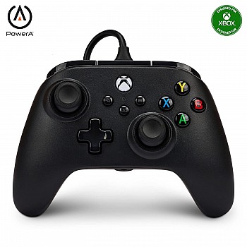 PowerA Nano Enhanced Wired Gaming Controller for Xbox Series X/S, Xbox One, PC, Windows 10/11, compact and smaller than standard Xbox controllers, Black (Officially Licensed)