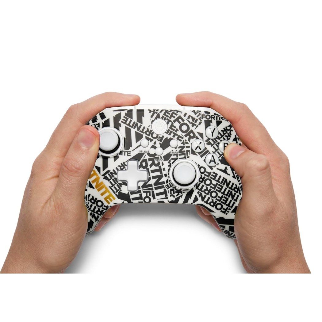 PowerA OPS v1 Wireless Controller for PC, Cloud Gaming and Mobile, Fortnite Edition, Hall Effect Thumbsticks & Triggers,