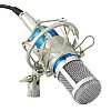 Powerpak BM 800 Blue Professional Condenser Microphone with Metal Shock Mount (requires phantom power or sound card)