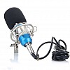 Powerpak BM 800 Blue Professional Condenser Microphone with Metal Shock Mount (requires phantom power or sound card)