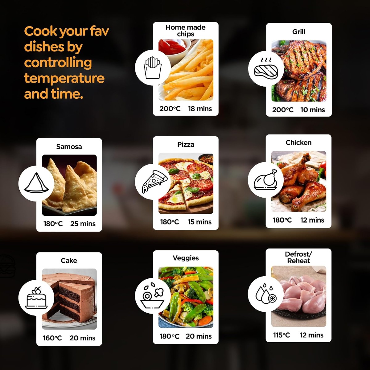 (Refurbished) Prestige Nutrifry 4.5L Digital Air Fryer| 80% less Oil Consumption | 8 Preset Menu | Fry, Grill, Roast, Bake