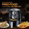 Prestige Nutrifry Electric Digital Air Fryer| 80% less Oil Consumption|4.5L Capacity |1200 Watts Power|Fry,Grill,Roast,Bake,Reheat|Digital Display with 8 Preset Menu|Easy to Clean Frying Basket|Black