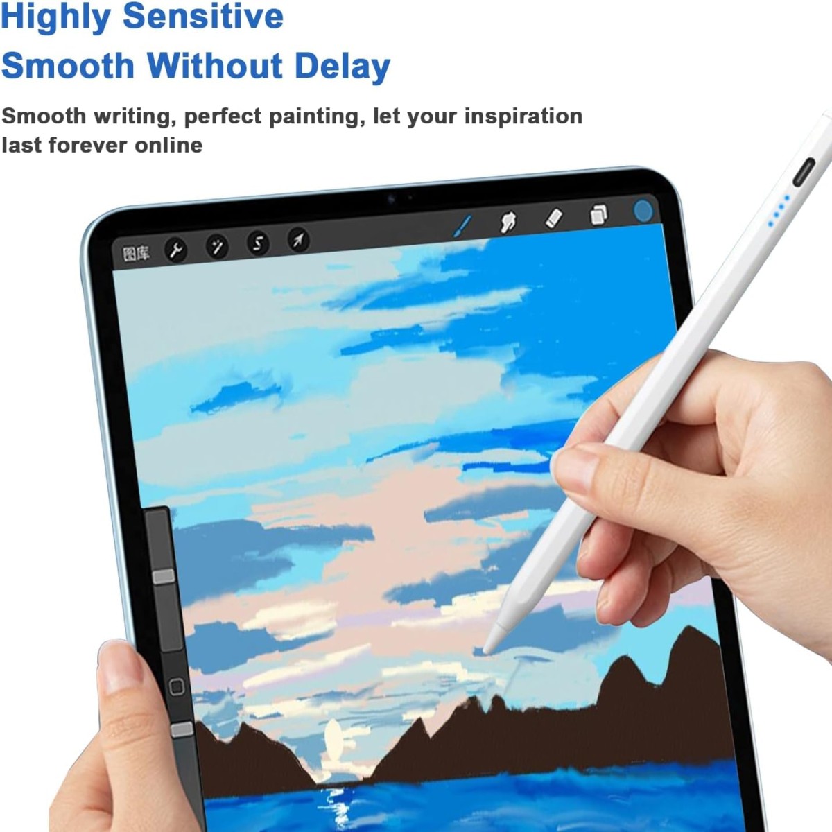 Printme Creative Stylus Pen for Touch Screens – Long Battery Life, Universal Compatibility for iPhone/iPad/Huawei and Other Tablets, for Drawing and Writing