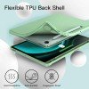 ProElite Cover for Galaxy Tab S9 FE Plus/S9 Plus/S10+ 12.4" Cover, Soft Flexible Flip Case Cover with S Pen Holder for Samsung Galaxy Tab S9 FE+/S9 Plus/S10+ 12.4 inch, [Recoil Series]- Dark Green