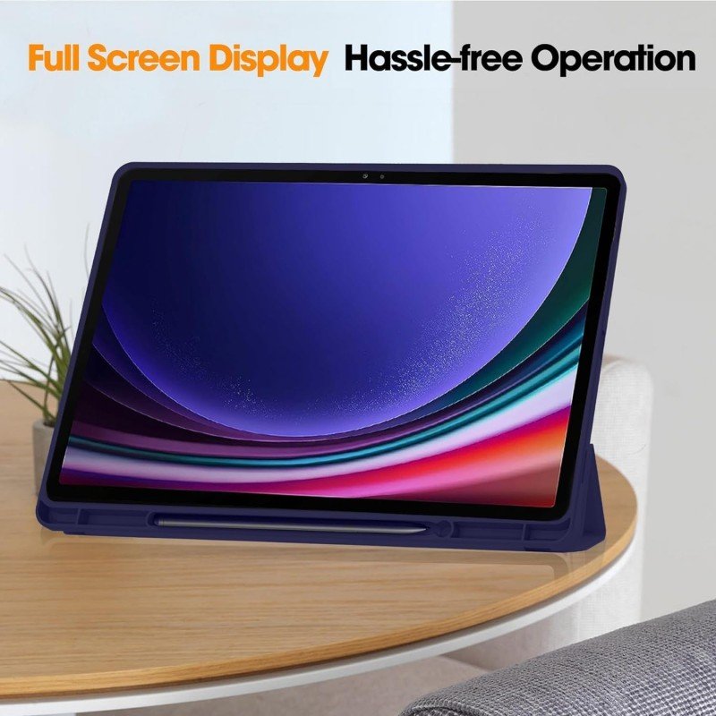 ProElite Cover for Galaxy Tab S9 FE Plus/S9 Plus/S10+ 12.4" Cover, Soft Flexible Flip Case Cover with S Pen Holder for Samsung Galaxy Tab S9 FE+/S9 Plus/S10+ 12.4 inch, [Recoil Series]- Dark Green