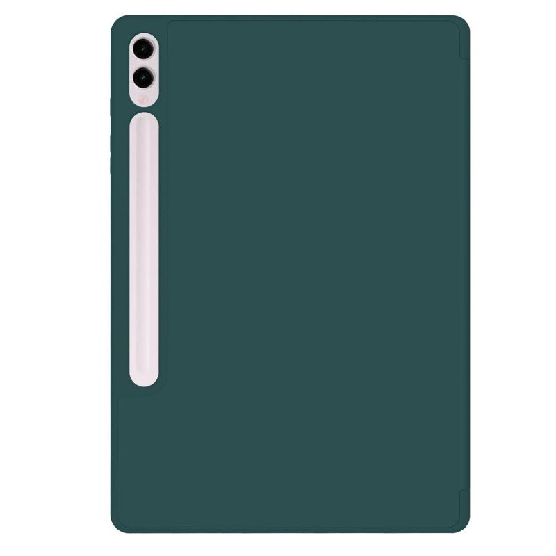 ProElite Cover for Galaxy Tab S9 FE Plus/S9 Plus/S10+ 12.4" Cover, Soft Flexible Flip Case Cover with S Pen Holder for Samsung Galaxy Tab S9 FE+/S9 Plus/S10+ 12.4 inch, [Recoil Series]- Dark Green