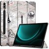 ProElite Cover for Galaxy Tab S9 FE Plus/S9 Plus/S10+ 12.4" Cover, Soft Flexible Flip Case Cover with S Pen Holder for Samsung Galaxy Tab S9 FE+/S9 Plus/S10+ 12.4 inch, [Recoil Series]- Dark Green