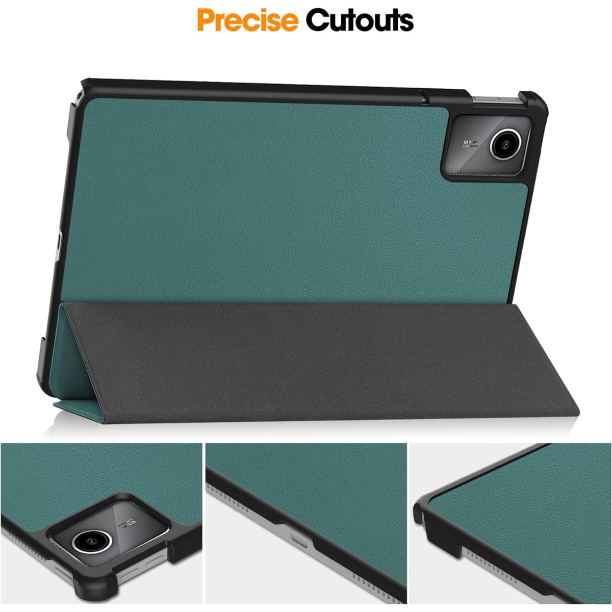 ProElite Cover for Lenovo Tab M11 11" Case Cover, Trifold Flip Case Cover for Lenovo Tab M11 11 inch with Auto Sleep Wake Function, Black