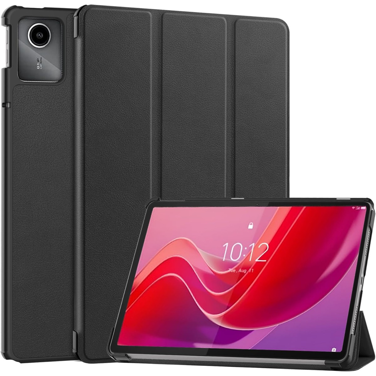 ProElite Cover for Lenovo Tab M11 11" Case Cover, Trifold Flip Case Cover for Lenovo Tab M11 11 inch with Auto Sleep Wake Function, Black
