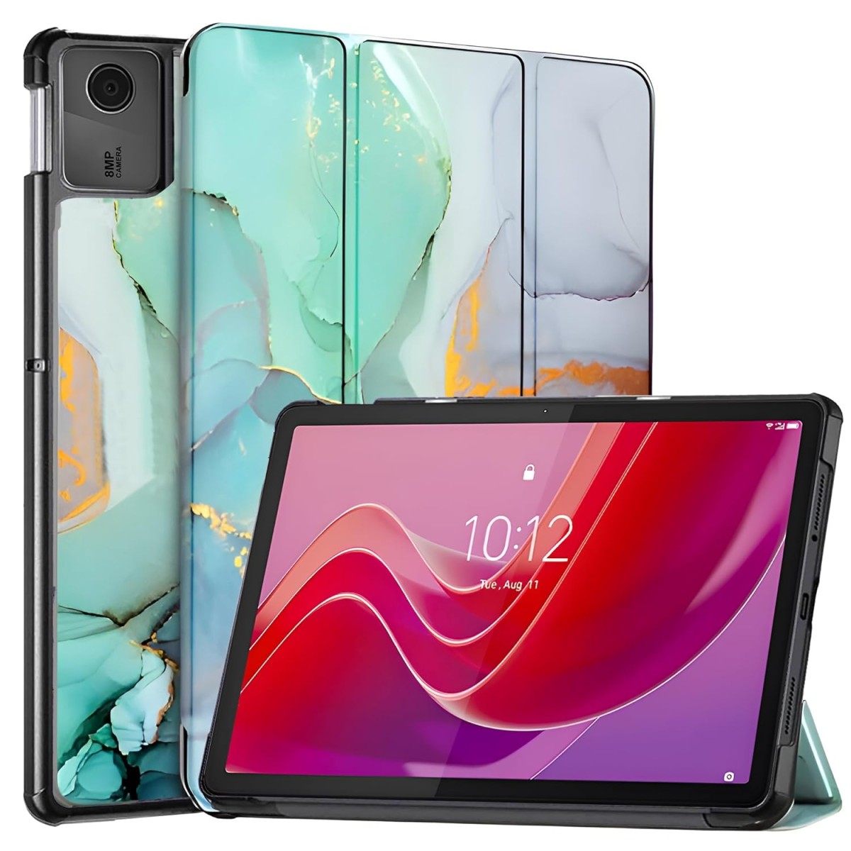 ProElite Cover for Lenovo Tab M11 11" Case Cover, Trifold Flip Case Cover for Lenovo Tab M11 11 inch with Auto Sleep Wake Function, Black