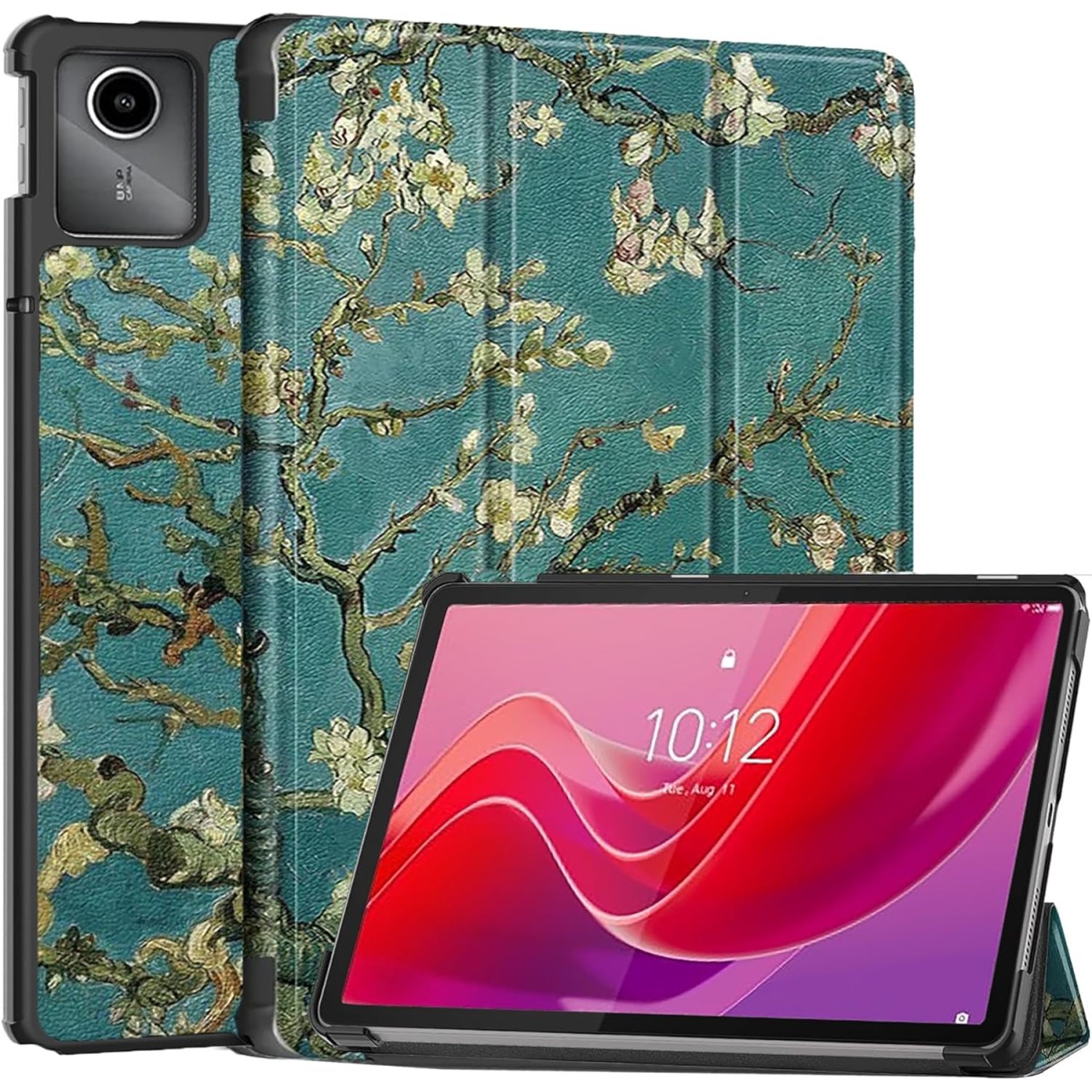 ProElite Cover for Lenovo Tab M11 11" Case Cover, Trifold Flip Case Cover for Lenovo Tab M11 11 inch with Auto Sleep Wake Function, Black