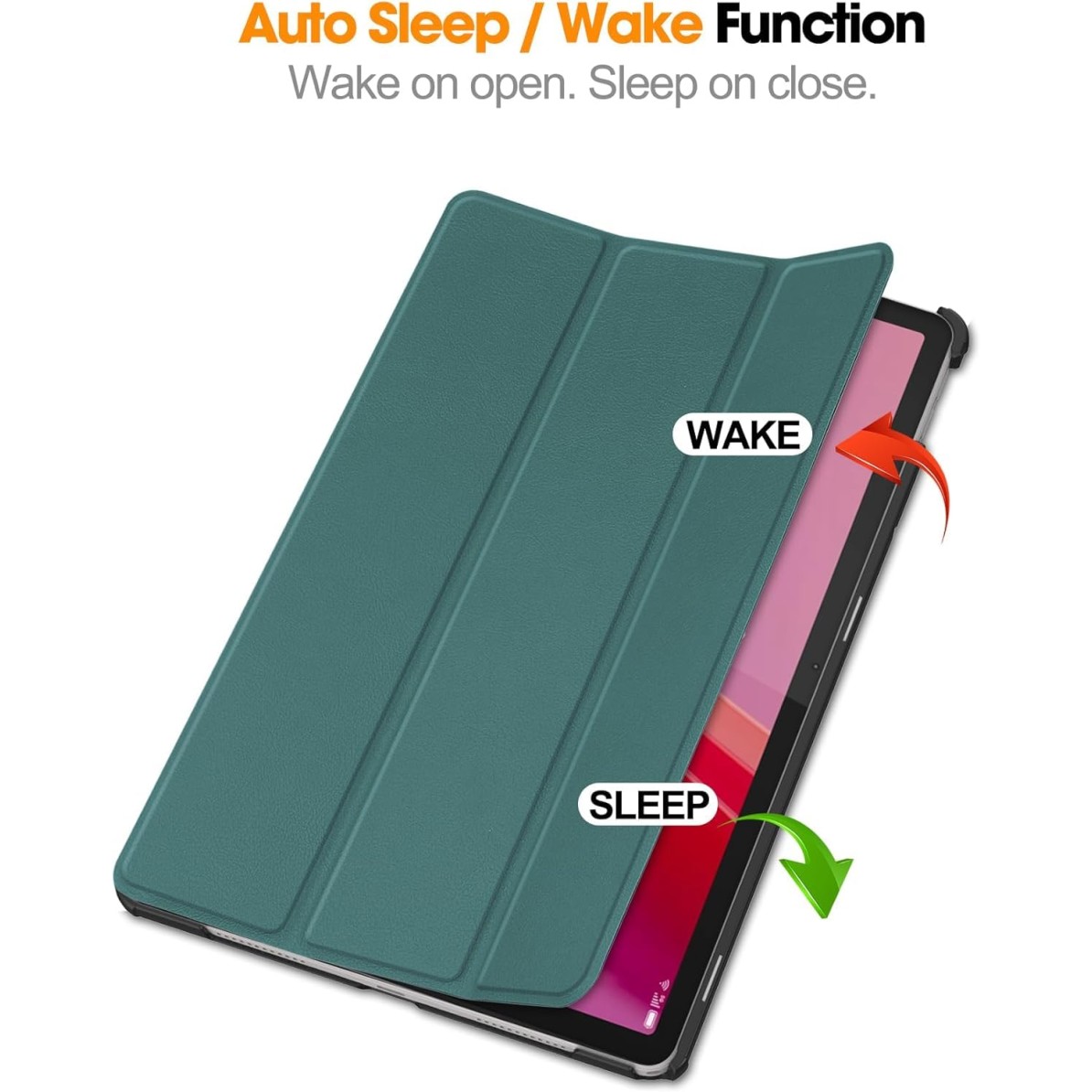 ProElite Cover for Lenovo Tab M11 11" Case Cover, Trifold Flip Case Cover for Lenovo Tab M11 11 inch with Auto Sleep Wake Function, Black