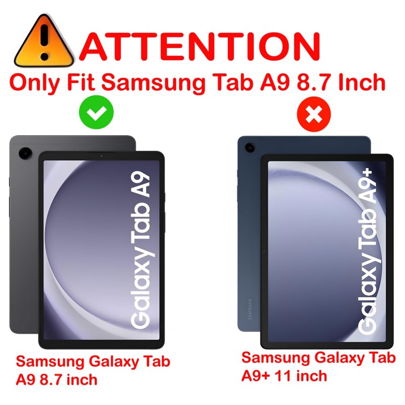 ProElite Cover for Samsung Galaxy Tab A9 8.7 inch Case Cover, Smart Flip Case Cover for Samsung Galaxy Tab A9 8.7 inch Translucent Back with Stylus Pen, Black ProElite Cover for Samsung Galaxy Tab A9 8.7 inch Case Cover, Smart Flip Case Cover for Samsung Galaxy Tab A9 8.7 inch Translucent Back with Stylus Pen, Black