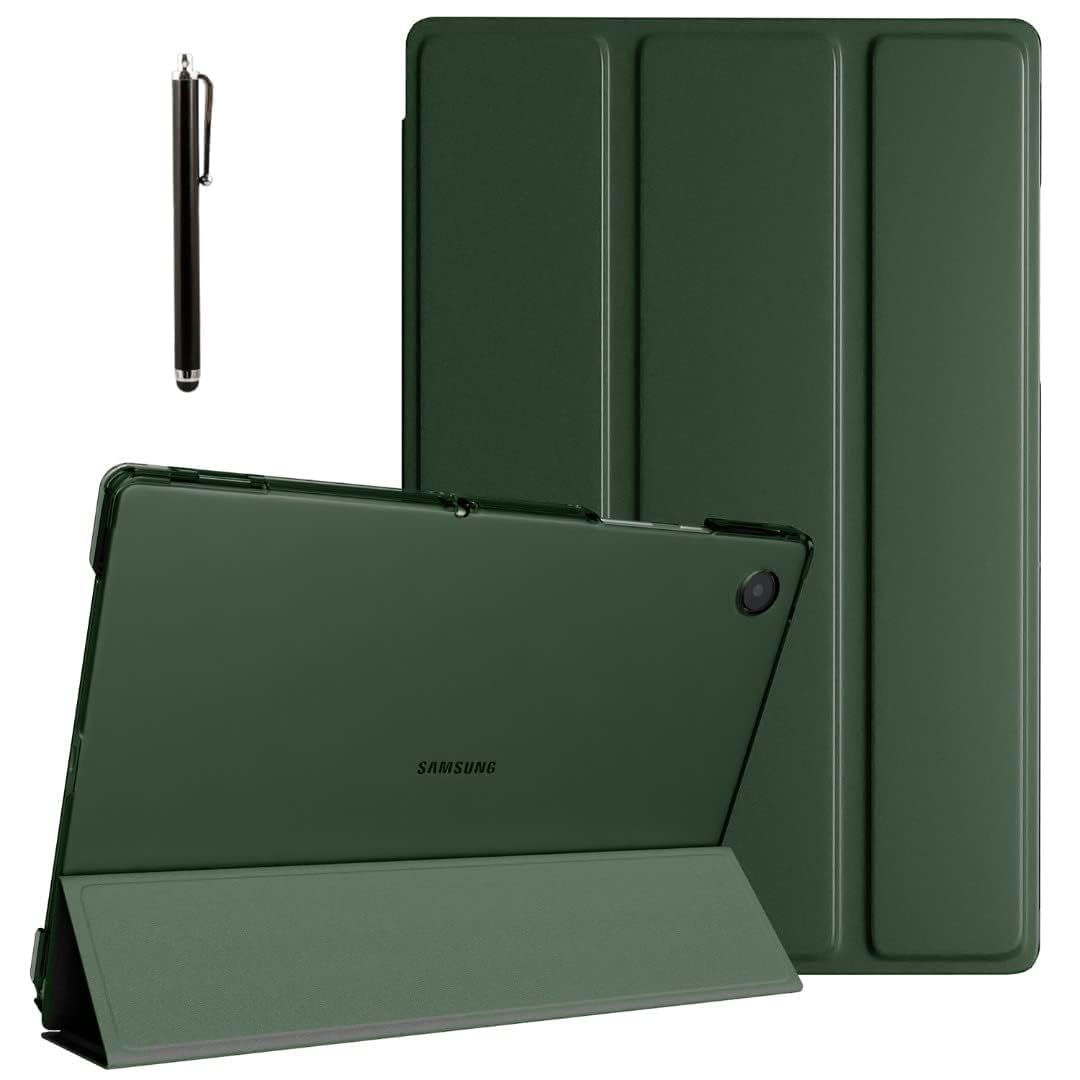 ProElite Cover for Samsung Galaxy Tab A9 8.7 inch Case Cover, Smart Flip Case Cover for Samsung Galaxy Tab A9 8.7 inch Translucent Back with Stylus Pen, Black