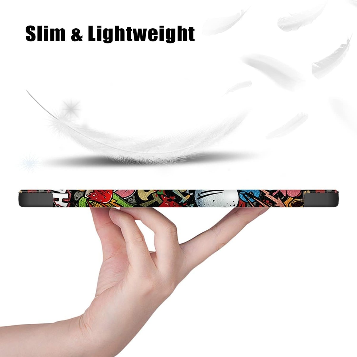 ProElite Cover for Samsung Galaxy Tab S9 FE/S10 FE 10.9 inch Cover, Soft Flexible Flip Case Cover with S Pen Holder for Galaxy Tab S10/S9 FE 10.9", Auto Sleep Wake, [Recoil Series] - Light Blue